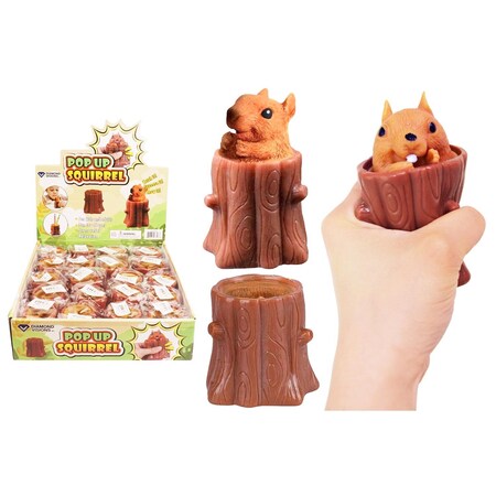 Diamond Visions Diamond Visions Pop-Up Squeeze Toy Brown TM-3328